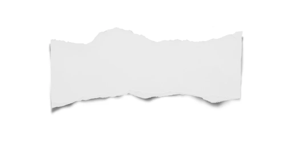 White Torn Paper Jagged Edge Rough Texture