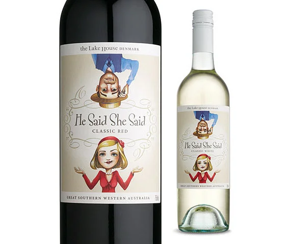 Wine Bottle Red White Classic Illustration Design