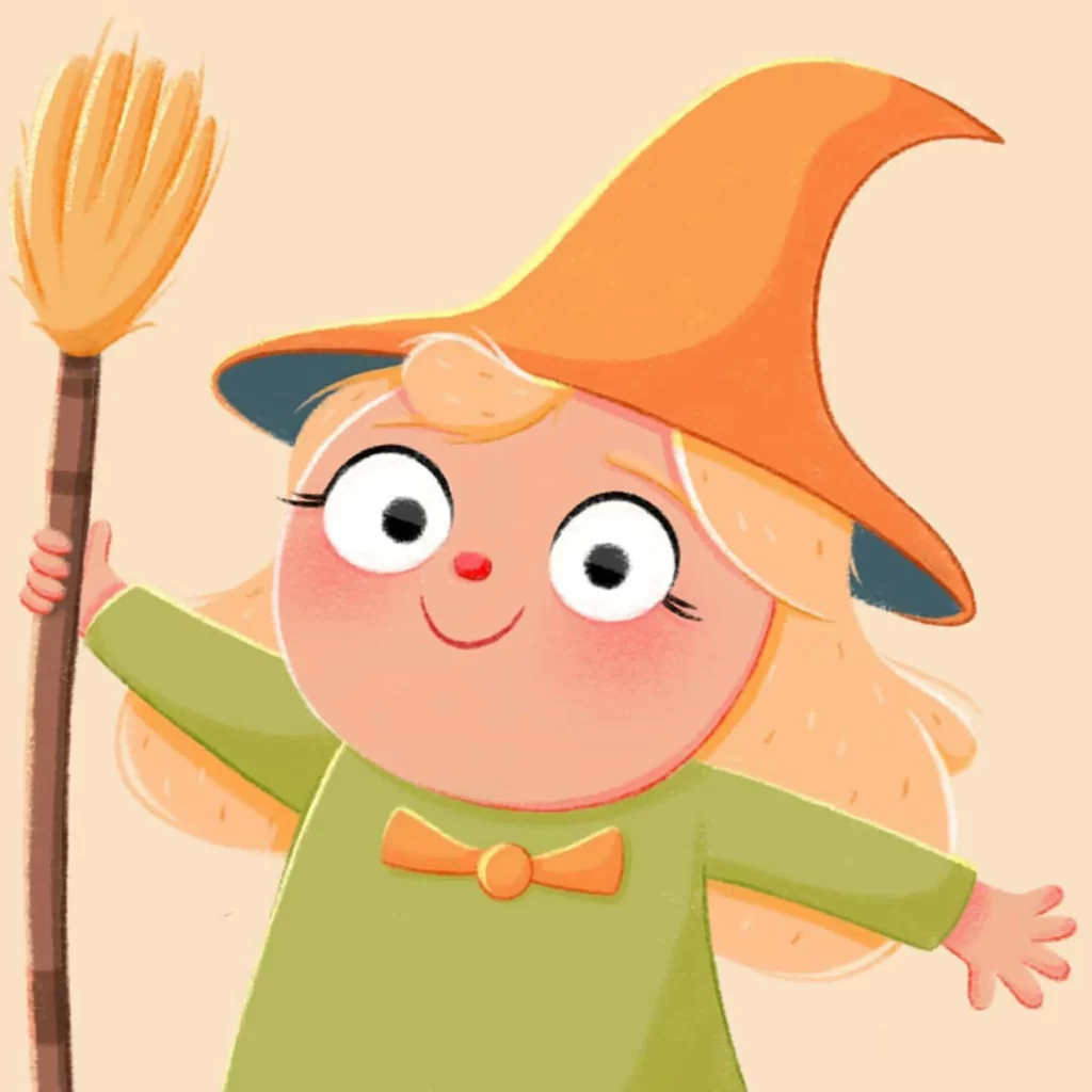 Witch Character Illustration Eleonore Pelluau