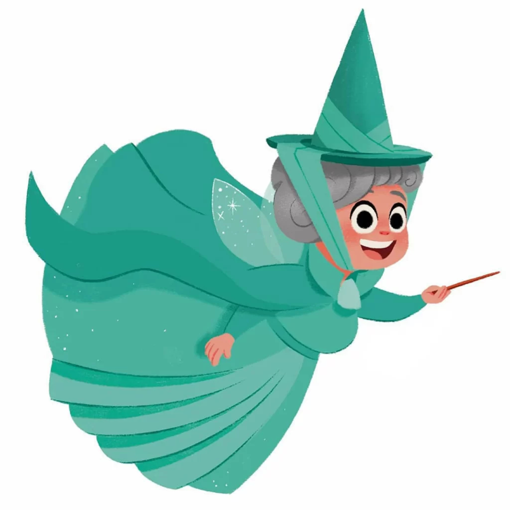 Witch Magic Hat Wand Flying Eleonore Pelluau