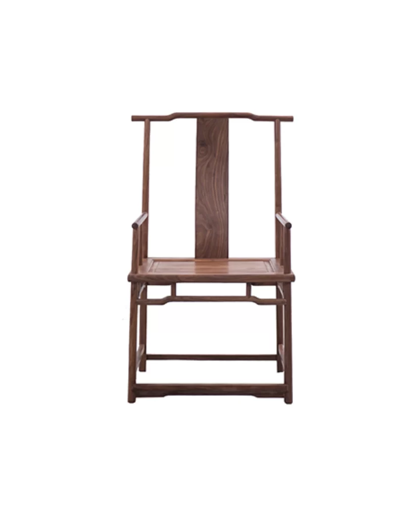 Wood Chair Chinese Traditional Simple Pattern
