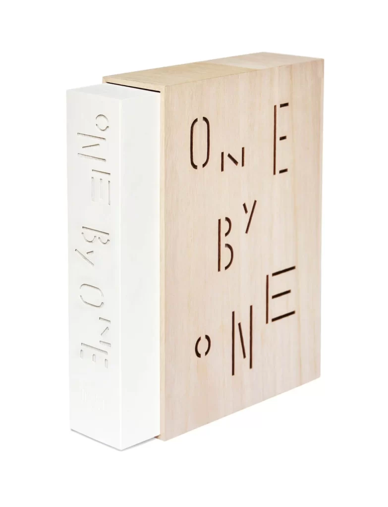 Wooden Box White Book Typography Modern Design