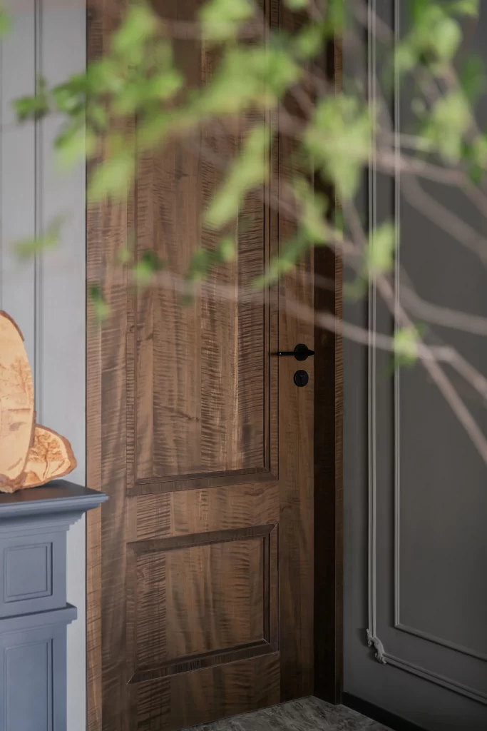Wooden Door Classic Grey Paneling Natural Elements