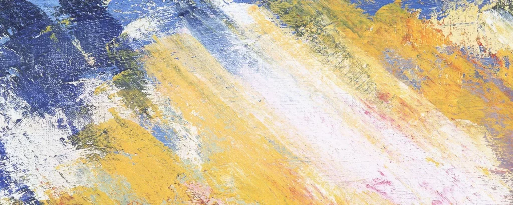 Yellow Blue Impasto Oil Painting Texture Dynamic gray Brushstrokes