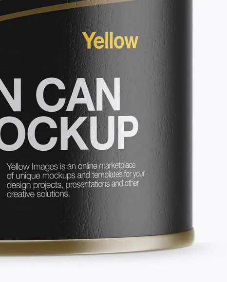 Yellow Can Mockup