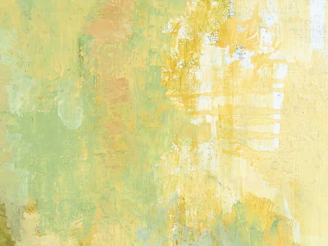 Yellow Green Impasto Oil Painting Texture Dynamic Brushstrokes