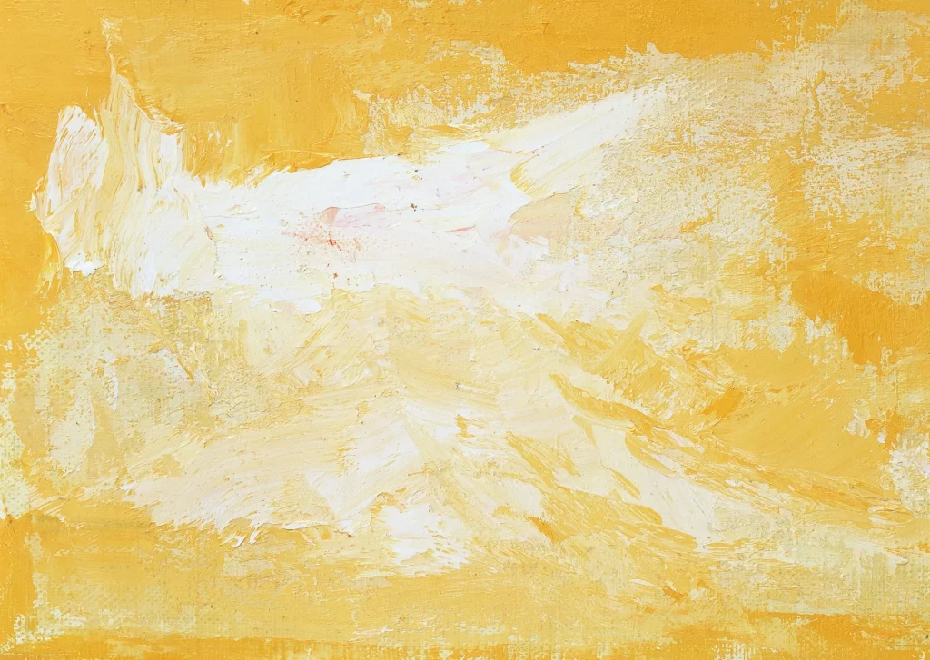 Yellow Impasto Oil Painting Texture Rough neutral Brushstrokes