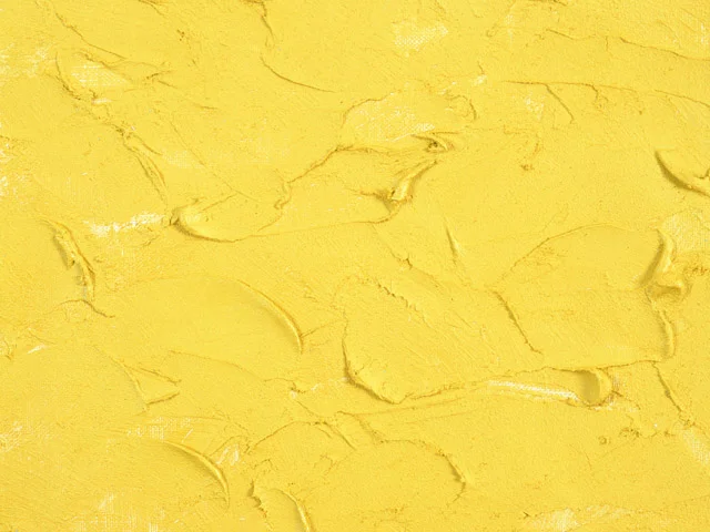 Yellow Impasto Oil Painting Texture Rough Palette Knife