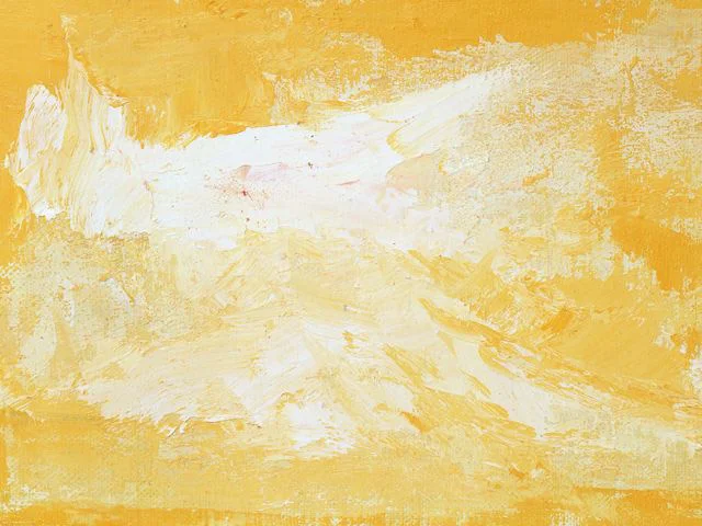 Yellow Impasto Oil Painting Texture Rough neutral Brushstrokes