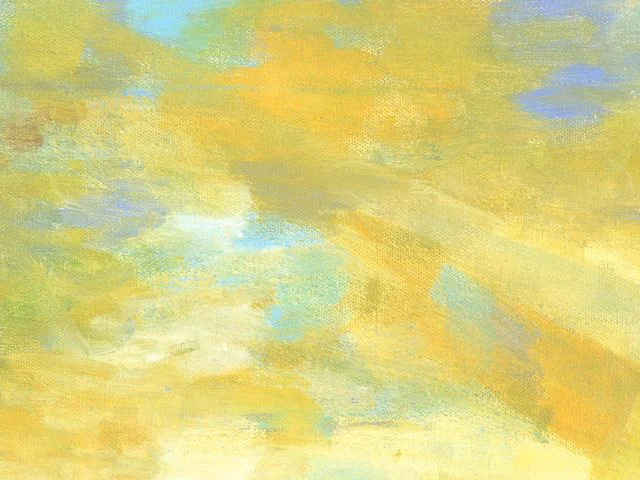 Yellow Impasto Oil Painting Texture Soft neutral Brushstrokes