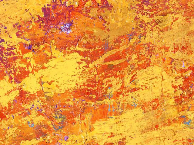 Yellow Orange Impasto Oil Painting Texture Rough Palette Knife