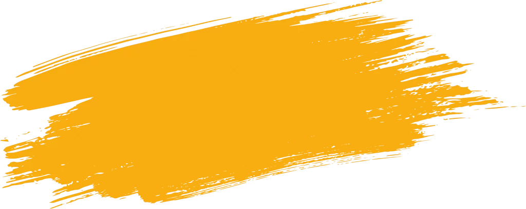 Yellow Paint Strokes on Black Background