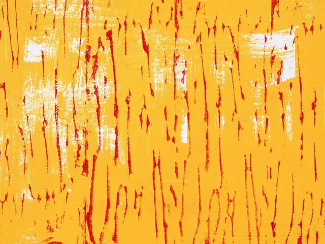 Yellow Red Impasto Oil Painting Texture Dynamic Brushstrokes