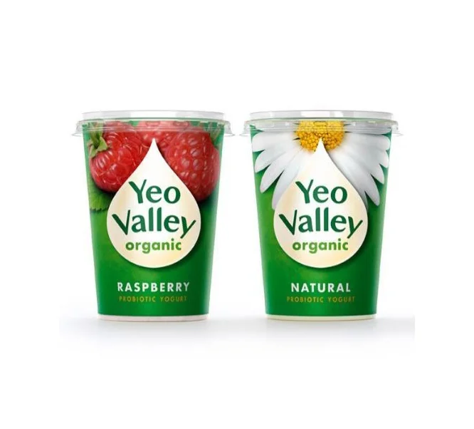 Yeo Valley Organic Probiotic Yogurt Raspberry Natural
