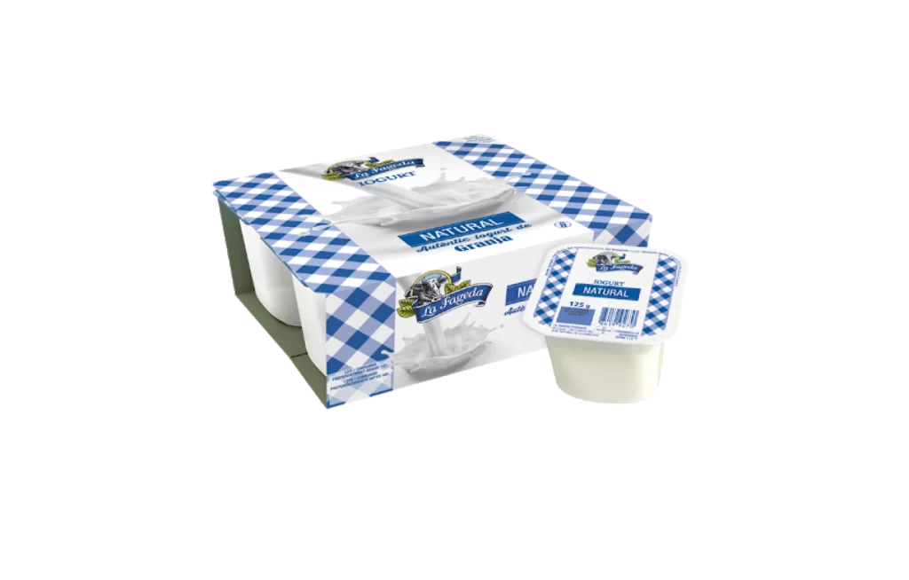 Yogurt Lafageda Bluewhite Checkered Natural