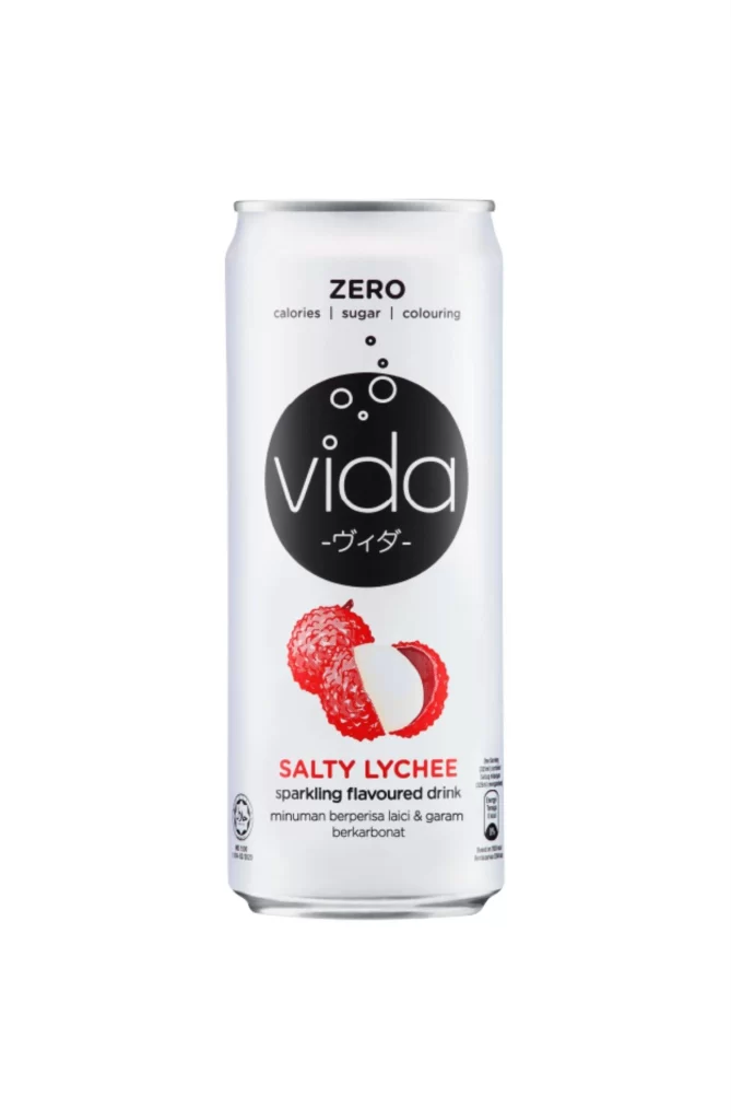 Zero Calorie Drink Lychee Sparkling Vida Beverage