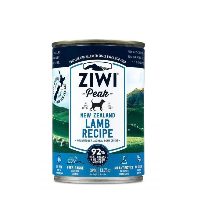 Ziwi Peak Dog Food Lamb Blue Green Illustration