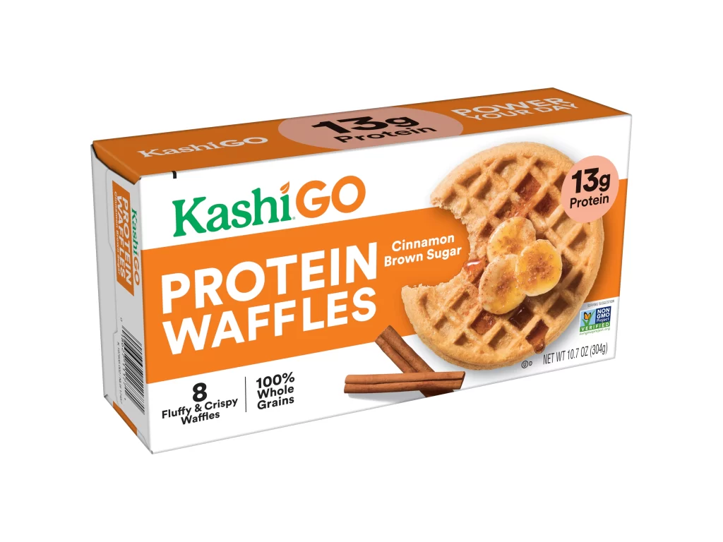 Kashi Protein Waffles Cinnamon Brown Sugar