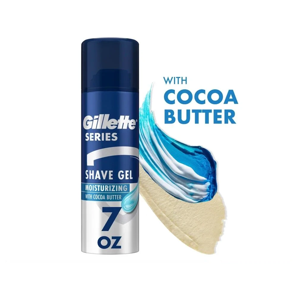 Gillette Series Moisturizing with Cocoa Butter Shave Gel Packaging