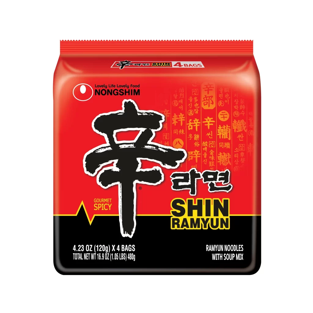 Nongshim Shin Ramyun red ramyun noodles Packaging
