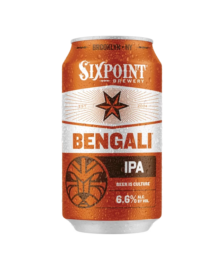Sixpoint Brewery Bengali IPA Orange Beer Can Packaging