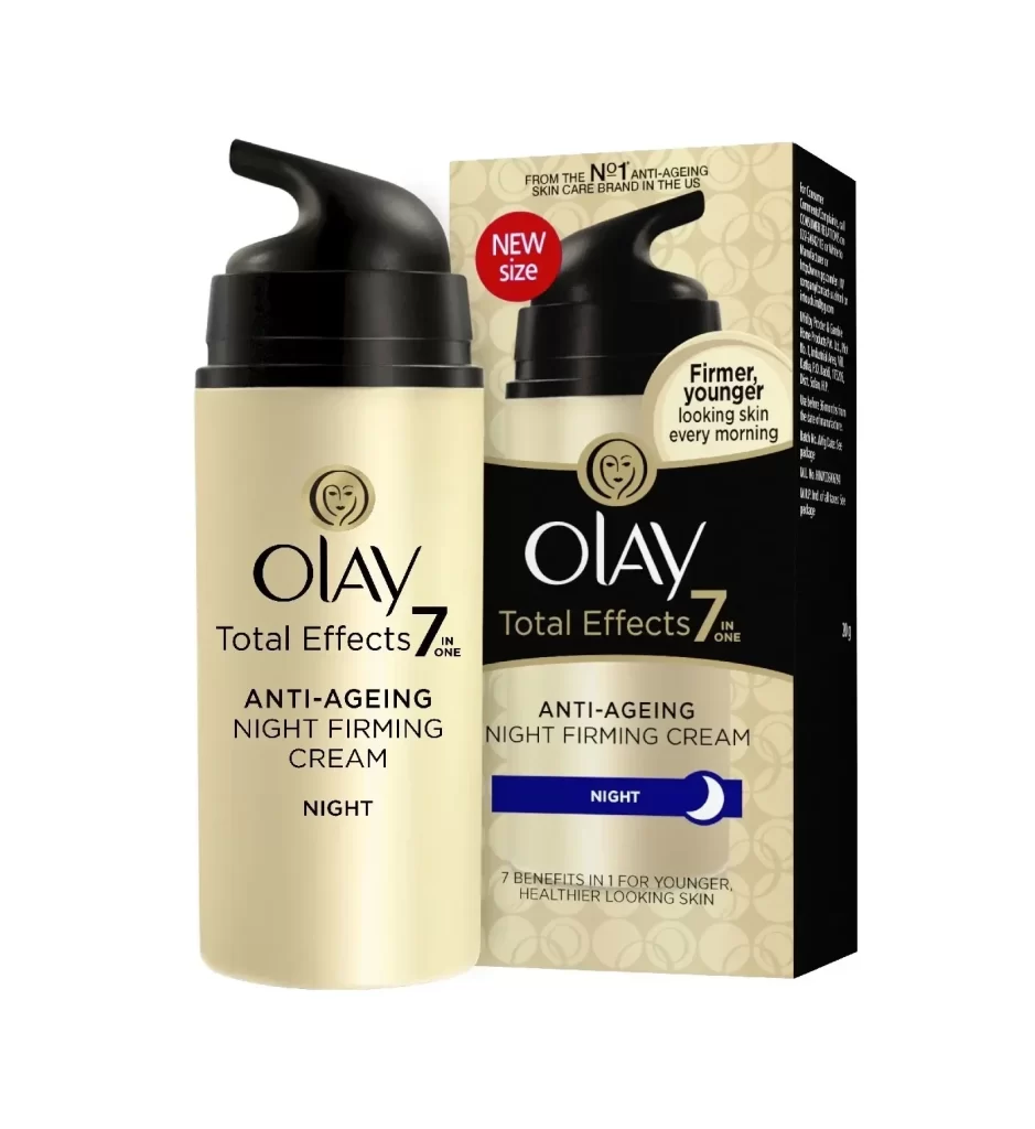 Olay Total Effects 7 in One Night Skincare Packaging