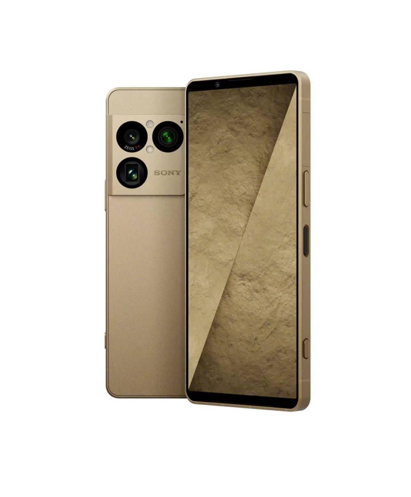 Sony Xperia 1 V Gold Smartphone Front Packaging