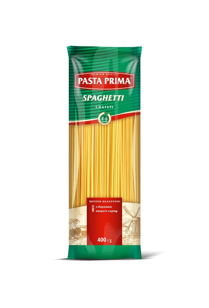 Pasta Prima Spaghetti yellow spaghetti Packaging
