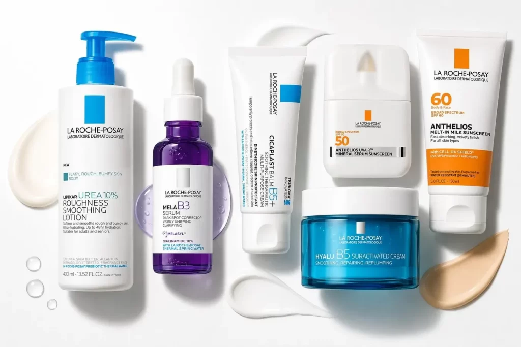 La Roche-Posay Lipikar Urea 10%, Mela B3, Cicaplast B5+, Anthelios UVAIR, Hya…