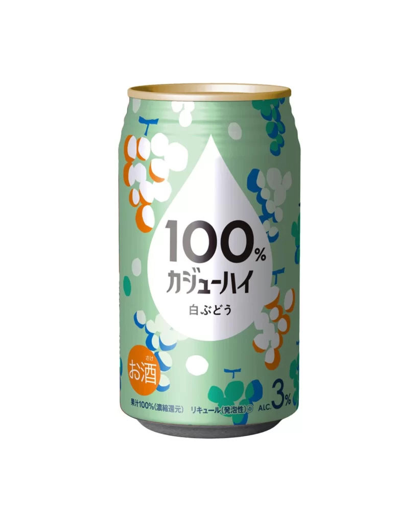 100 KAJU-HI White Grape Chu-Hi 340ml 24 Pack