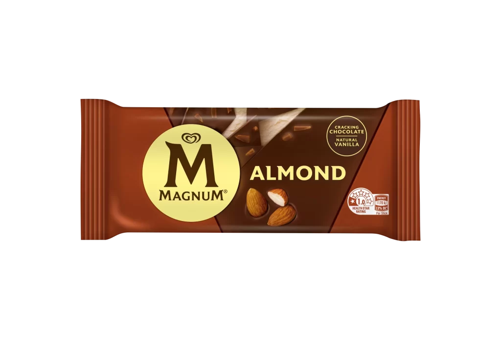 Magnum Almond Ice Cream Bar Packaging