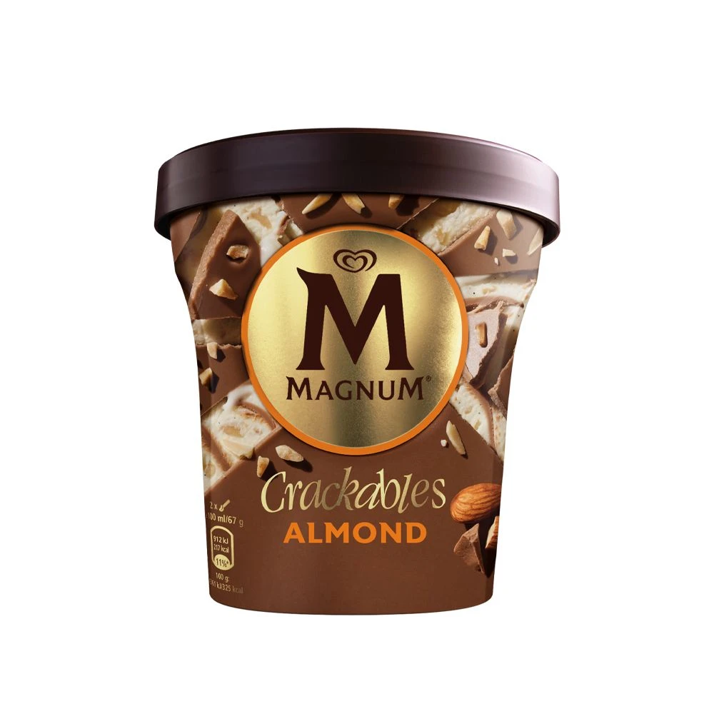 Magnum Crackables Almond Ice Cream Packaging