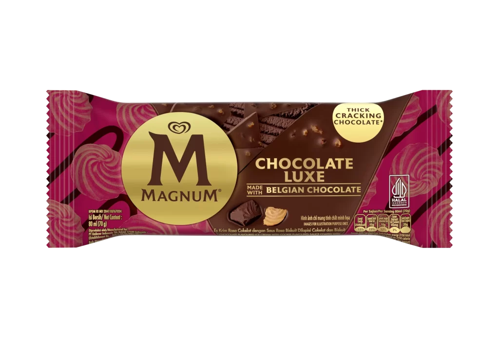 Magnum Chocolate Luxe Belgian Chocolate Ice Cream Packaging