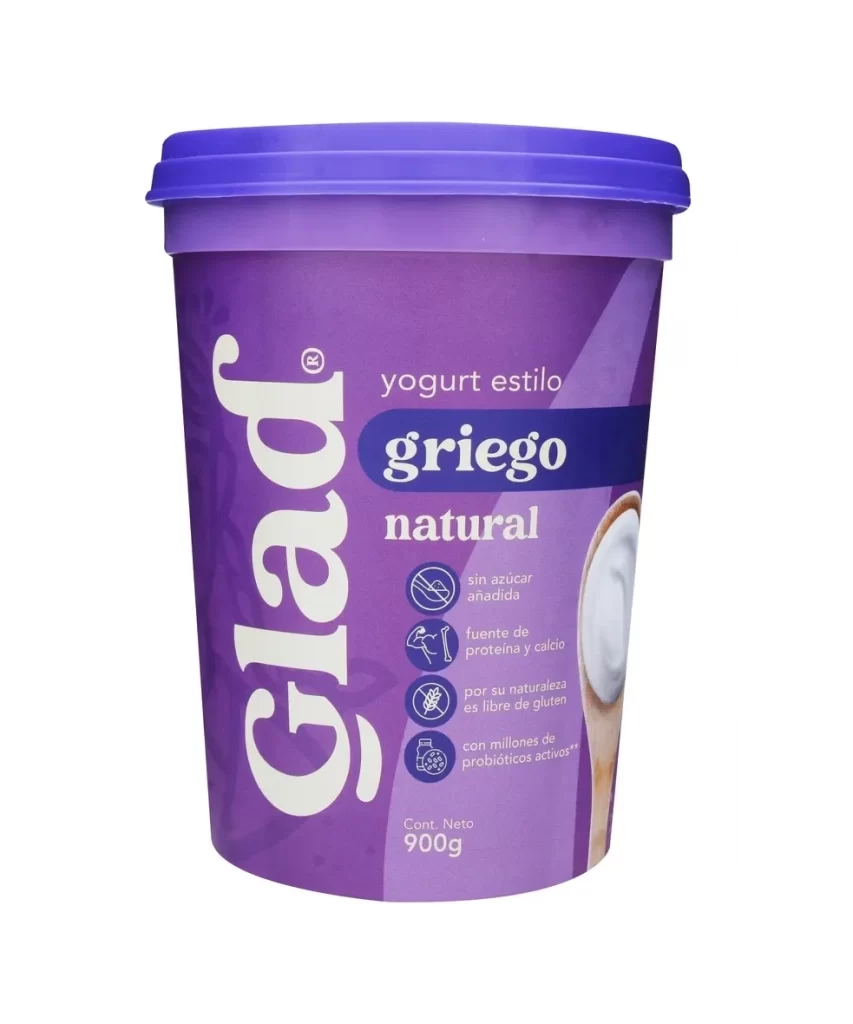 Glad Natural Greek Style Yogurt Cup Packaging
