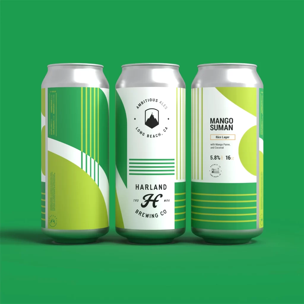Harland Brewing Beer Can Mango Suman (Rice Lager with Mango Puree and Coconut)