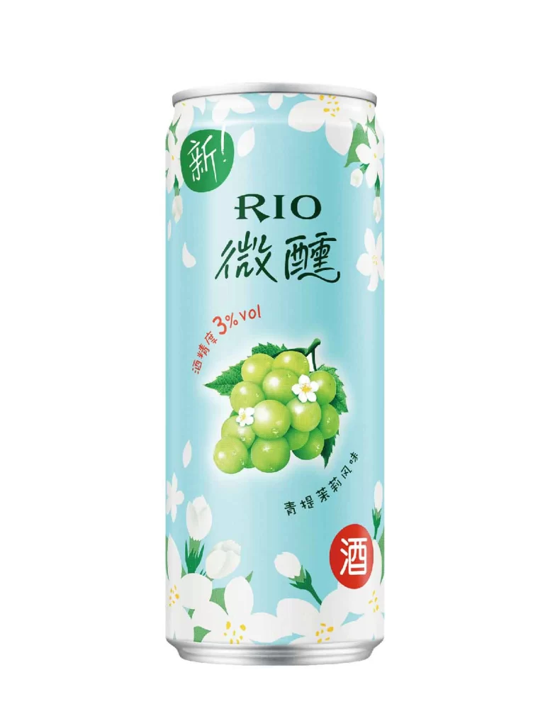 Rio Alcoholic Beverage Can Green Grape Jasmine Flavor