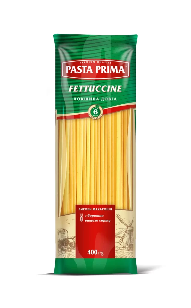 Pasta Prima Fettuccine yellow pasta Packaging