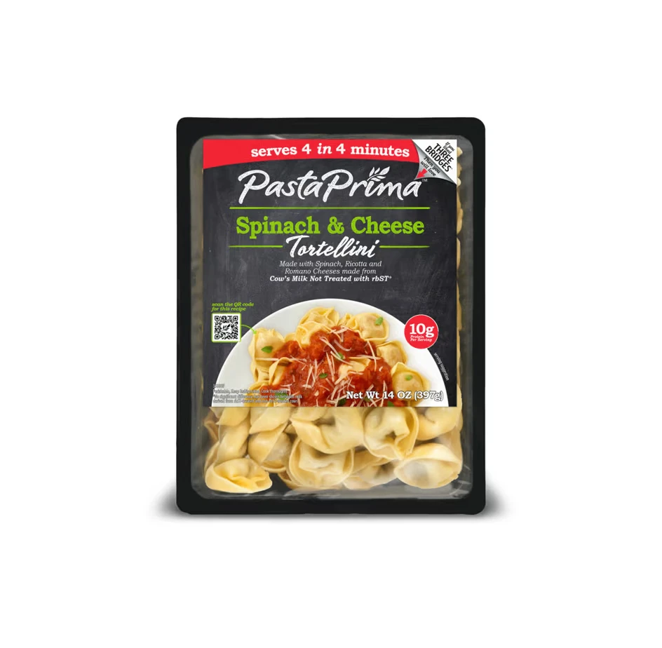 Pasta Prima Spinach & Cheese Tortellini beige tortellini Packaging