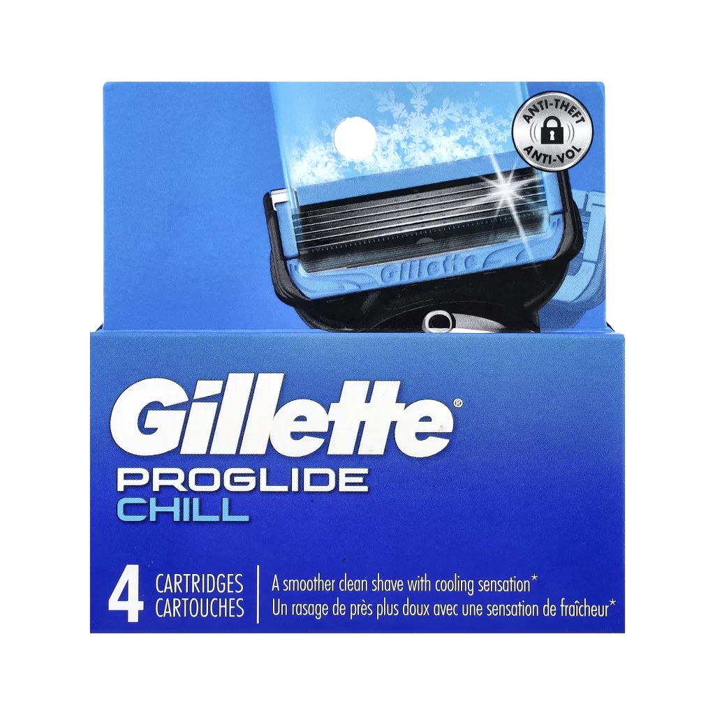 Gillette ProGlide Chill Cooling Cartridges Packaging