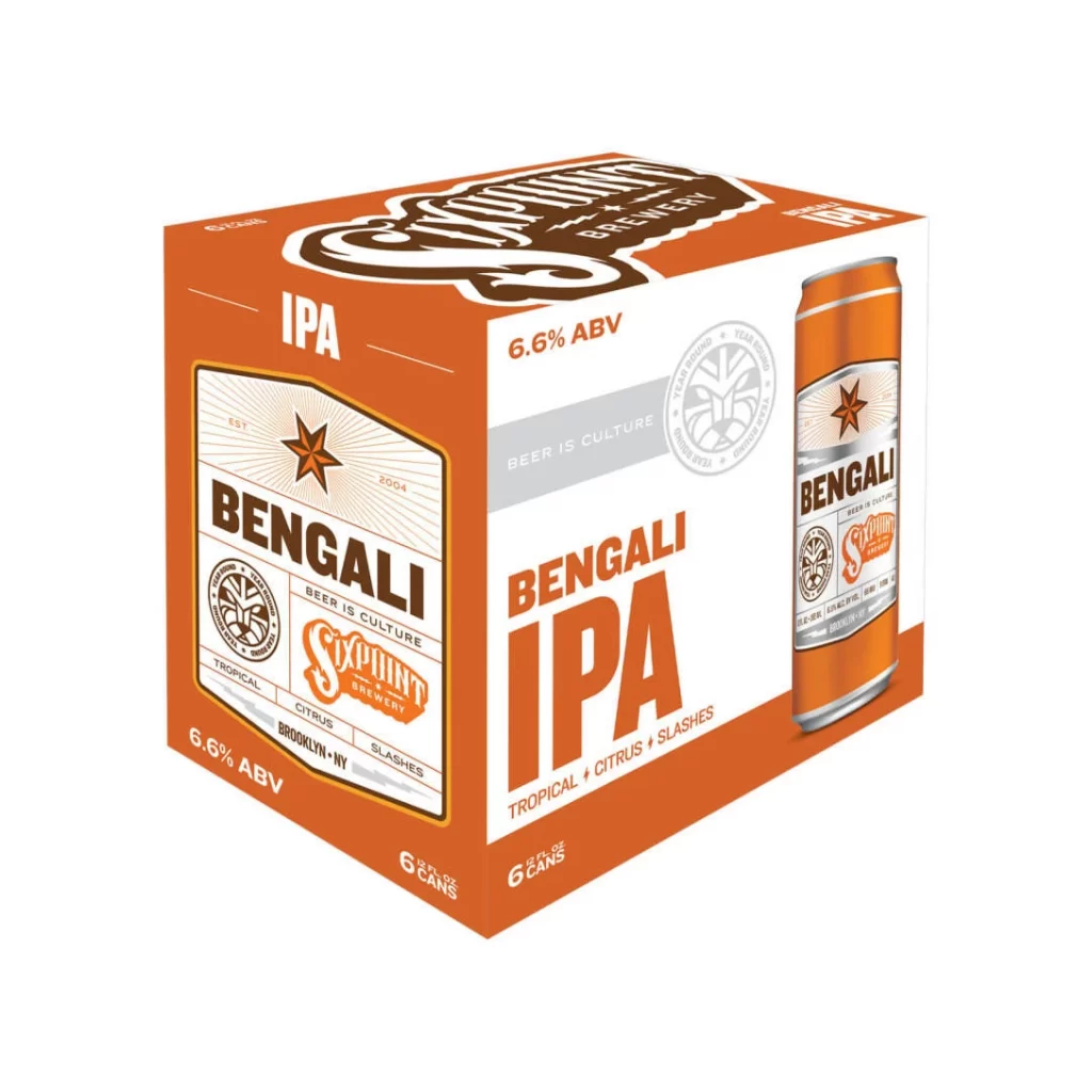 Sixpoint Brewery Bengali IPA Tropical Citrus Beer Packaging
