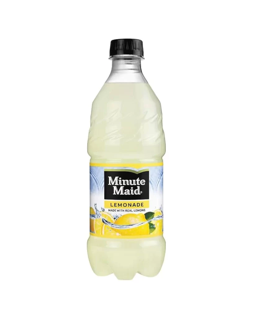 Minute Maid Lemonade Made with real lemons Beverage Packaging