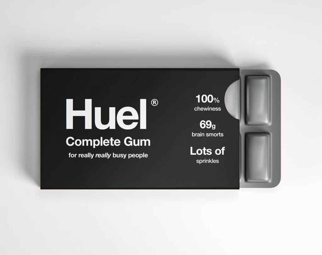 Huel Complete Gum Snack Packaging