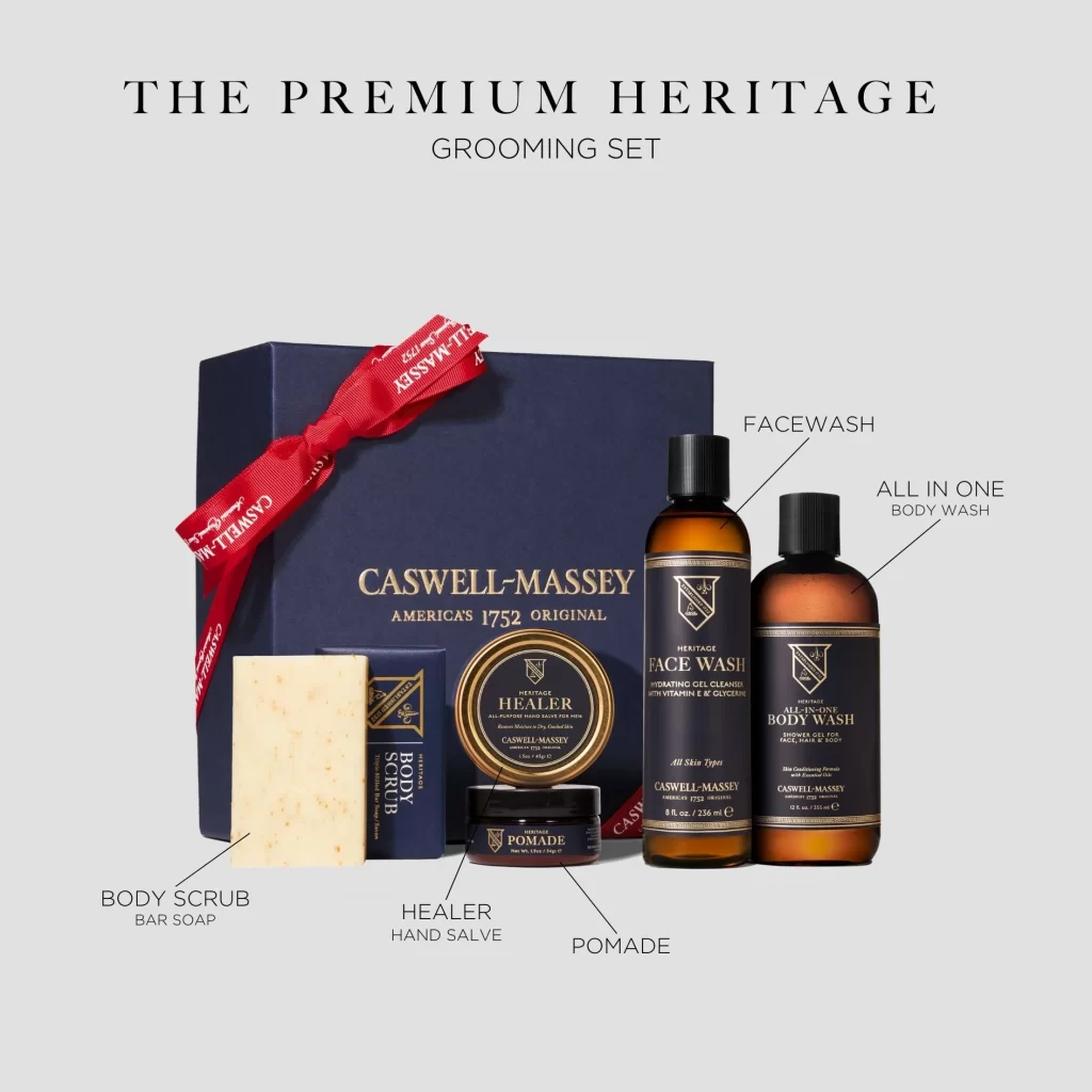 Caswell-Massey Grooming Set Packaging