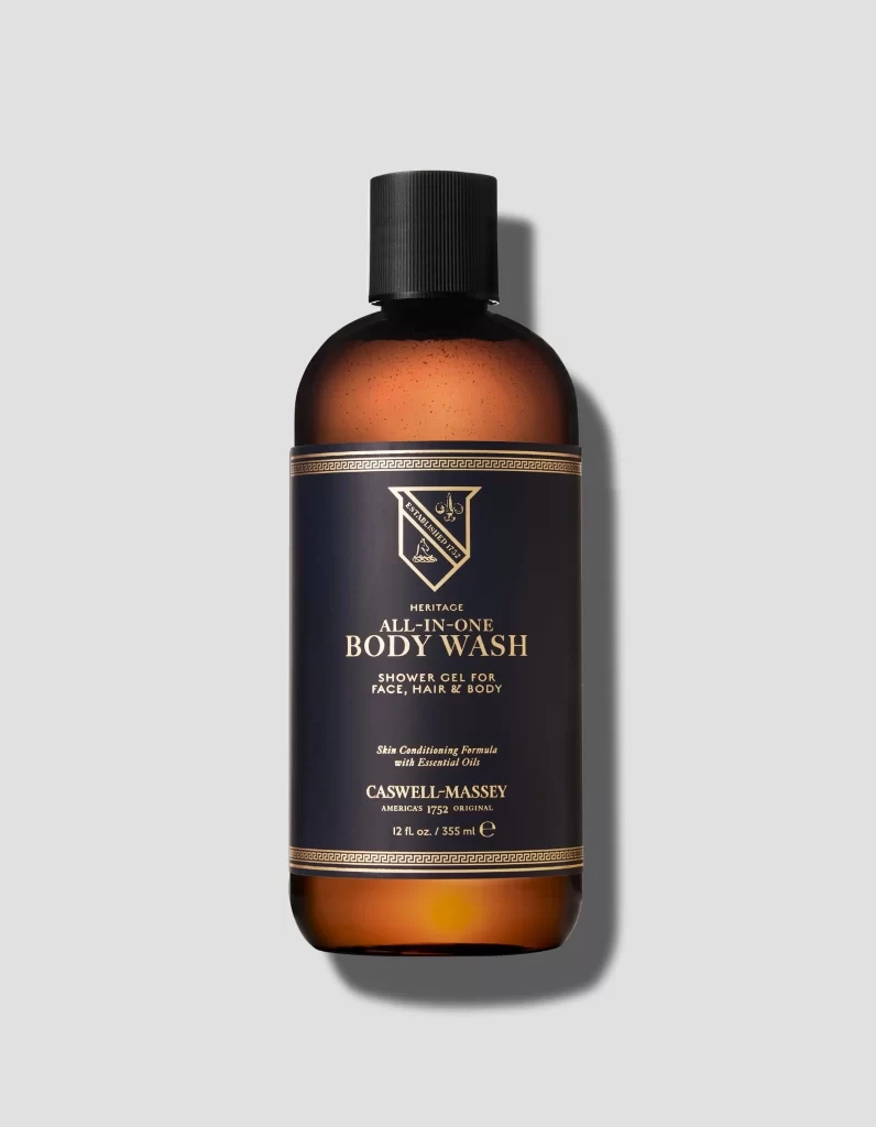 Caswell-Massey Body Wash Packaging Black