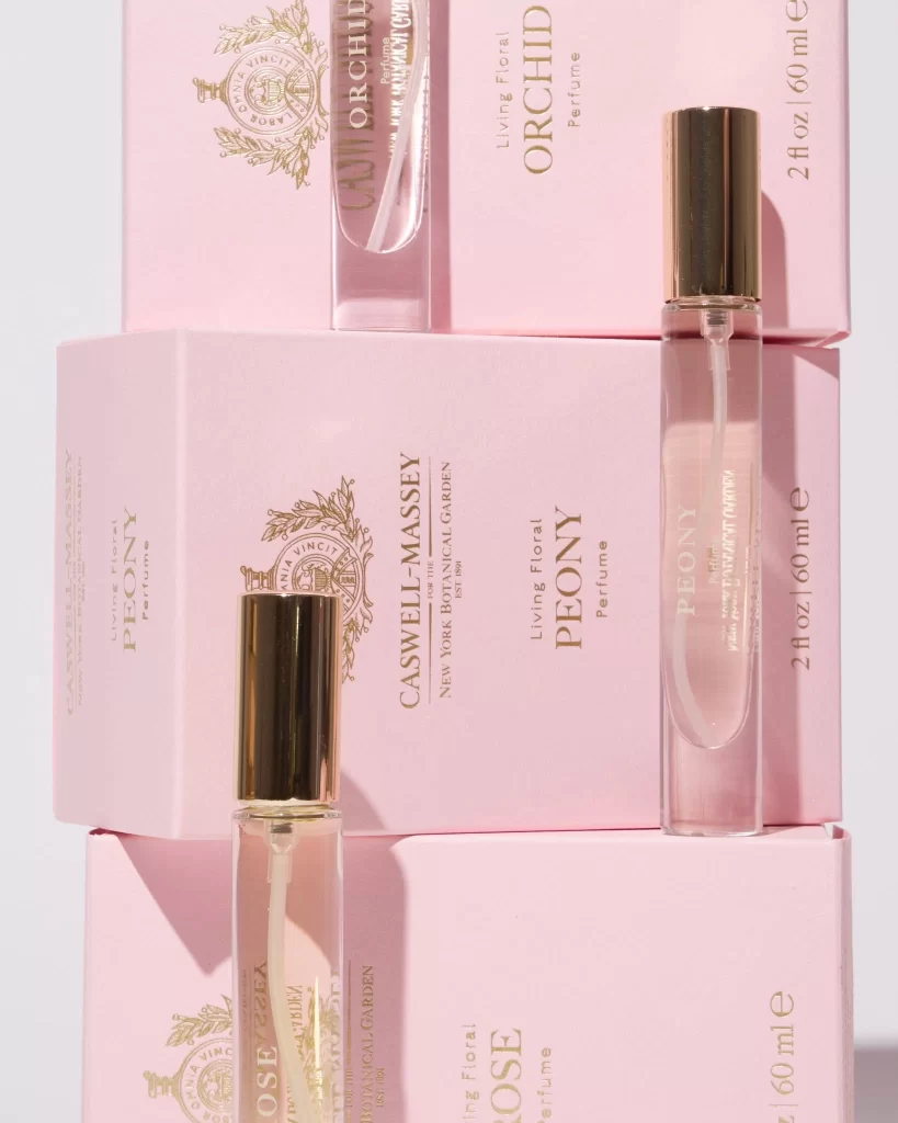 Caswell-Massey Perfume Packaging Gold