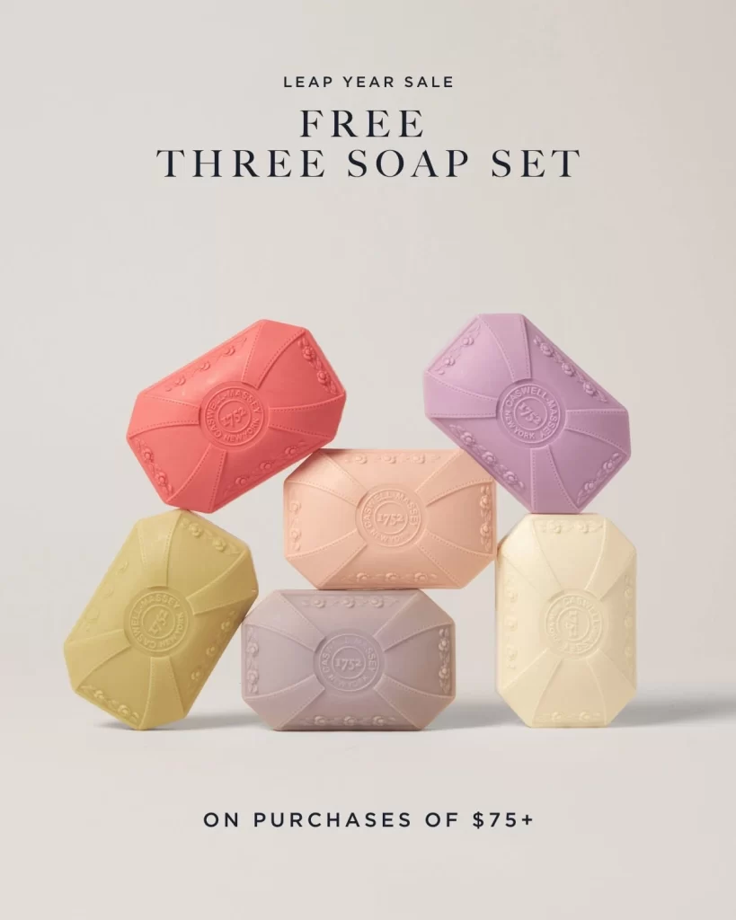 Caswell-Massey Soap Packaging Red