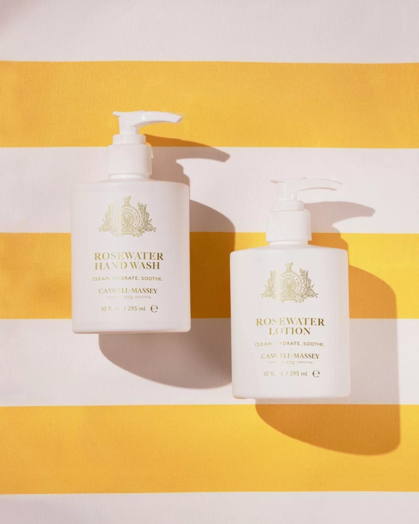 Caswell-Massey Skincare Packaging Yellow
