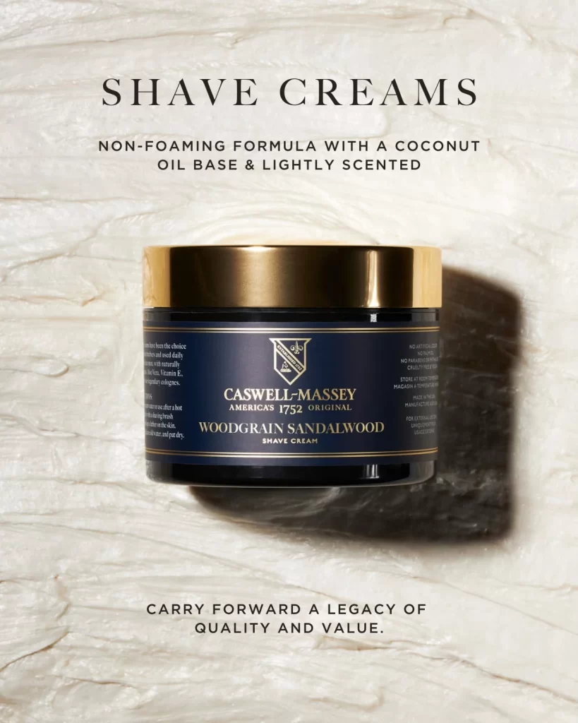 Caswell-Massey Shave Cream Packaging