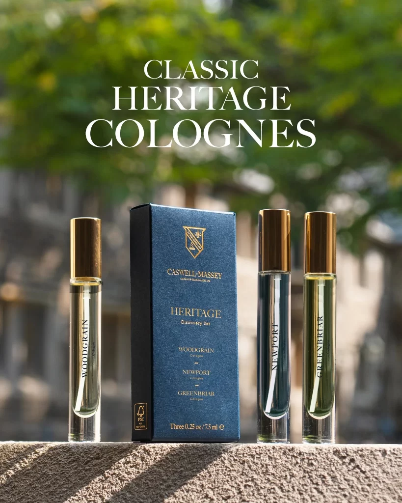 Caswell-Massey Colognes Packaging
