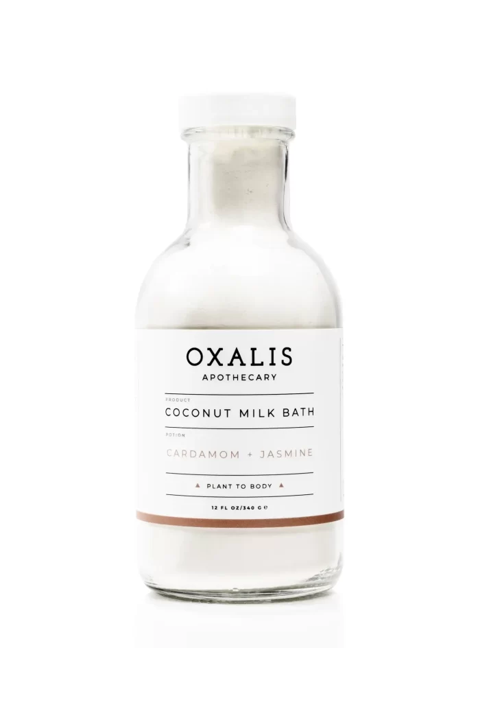 OXALIS Apothecary Coconut Milk Bath Jar Packaging